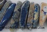 CTD1666 Top drilled 8*25mm - 15*50mm sticks agate gemstone beads