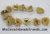 CTD1681 Top drilled 15*25mm - 30*35mm nuggets druzy agate beads