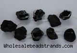 CTD1687 Top drilled 15*25mm - 30*35mm nuggets druzy agate beads