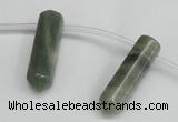 CTD1801 Top drilled 10*30mm - 10*32mm sticks seaweed quartz beads