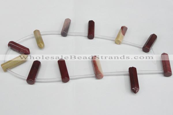 CTD1806 Top drilled 10*30mm - 10*32mm sticks mookaite beads