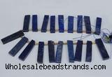 CTD1961 Top drilled 10*50mm - 12*55mm sticks lapis lazuli beads