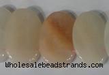 CTD21 Top drilled 20*30mm oval pink aventurine beads wholesale