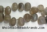 CTD2120 Top drilled 15*25mm - 18*25mm freeform agate beads