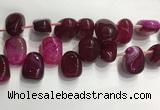 CTD2123 Top drilled 15*25mm - 18*25mm freeform agate beads