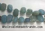 CTD2126 Top drilled 15*25mm - 18*25mm freeform agate beads