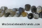 CTD2147 Top drilled 15*25mm - 18*25mm freeform agate beads