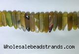 CTD2164 Top drilled 8*20mm - 10*40mm sticks agate gemstone beads