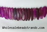 CTD2165 Top drilled 8*20mm - 10*40mm sticks agate gemstone beads