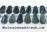 CTD2276 Top drilled 16*28mm - 20*30mm faceted freeform apatite beads