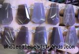 CTD2336 Top drilled 16*18mm - 20*30mm faceted freeform moonstone beads