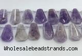 CTD2338 Top drilled 16*18mm - 20*30mm freeform lavender amethyst beads