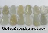 CTD2361 Top drilled 16*18mm - 20*30mm faceted freeform moonstone beads