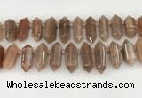 CTD2394 Top drilled 13*30mm - 14*42mm sticks moonstone beads