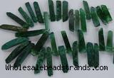 CTD2538 Top drilled 8*30mm - 11*50mm sticks agate gemstone beads