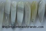 CTD2681 Top drilled 8*25mm - 10*50mm bullet agate beads wholesale