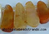 CTD2700 15.5 inches 10*25mm - 18*50mm freeform agate beads