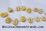 CTD2711 15.5 inches 20*30mm - 35*45mm freeform druzy agate beads