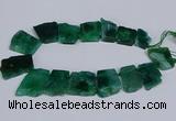 CTD2759 Top drilled 25*30mm - 35*45mm freeform agate beads