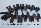 CTD2911 Top drilled 8*35mm - 10*65mm sticks agate beads