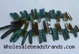 CTD2912 Top drilled 8*35mm - 10*65mm sticks agate beads