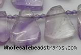 CTD336 Top drilled 15*20mm - 25*30mm freeform amethyst beads