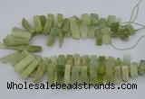 CTD3519 Top drilled 10*20mm - 12*40mm sticks New jade beads