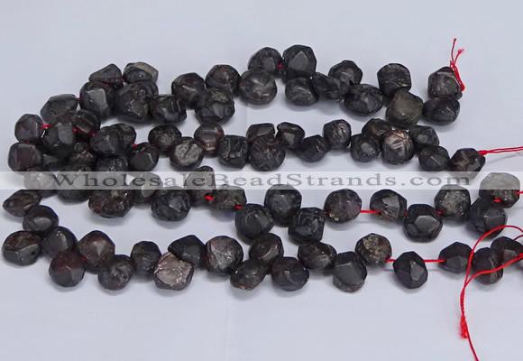 CTD3605 Top drilled 10*14mm - 13*18mm nuggets garnet beads