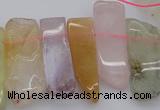 CTD367 Top drilled 10*25mm - 10*45mm wand multicolor quartz beads