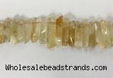 CTD3724 Top drilled 8*20mm - 10*50mm sticks citrine gemstone beads