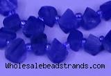 CTD3856 Top drilled 8*10mm - 10*12mm freeform blue kyanite beads