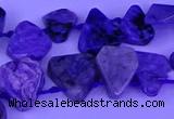 CTD3871 Top drilled 8*8mm - 12*13mm freeform charoite beads