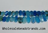 CTD4006 Top drilled 14*22mm - 22*42mm freeform agate gemstone beads