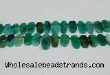 CTD4007 Top drilled 14*22mm - 22*42mm freeform agate gemstone beads