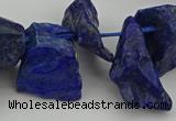 CTD432 15.5 inches 12*20mm - 15*25mm nuggets lapis lazuli beads