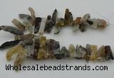 CTD436 Top drilled 10*20mm - 12*45mm sticks druzy agate beads