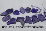 CTD520 Top drilled 20*30mm - 30*45mm freeform agate beads