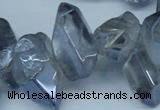 CTD544 Top drilled 10*15mm - 15*30mm nuggets plated quartz beads