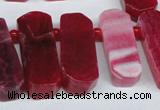 CTD592 Top drilled 12*30mm - 15*50mm wand agate gemstone beads