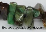 CTD605 Top drilled 10*18mm - 12*28mm nuggets agate gemstone beads