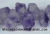 CTD630 Top drilled 8*12mm - 18*25mm faceted nuggets amethyst beads