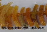 CTD710 Top drilled 12*25mm - 15*40mm wand agate gemstone beads