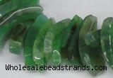 CTD721 Top drilled 12*25mm - 14*40mm wand agate gemstone beads