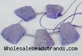 CTD762 Top drilled 25*30mm - 30*35mm freeform agate beads