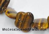 CTE09 18*22mm butterfly shape yellow tiger eye beads Wholesale