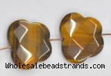 CTE10 butterfly shape 25*30mm yellow tiger eye beads wholesale