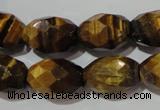 CTE1114 15.5 inches 13*18mm faceted rice yellow tiger eye beads