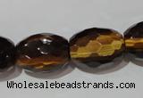 CTE1115 15.5 inches 15*20mm faceted rice yellow tiger eye beads