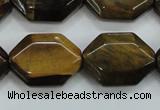 CTE112 15.5 inches 18*25mm octagonal yellow tiger eye beads wholesale