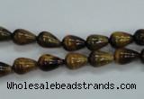 CTE120 15.5 inches 6*8mm teardrop yellow tiger eye beads wholesale